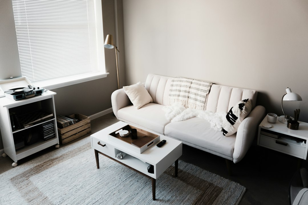 Organized apartment interior with simple storage solutions