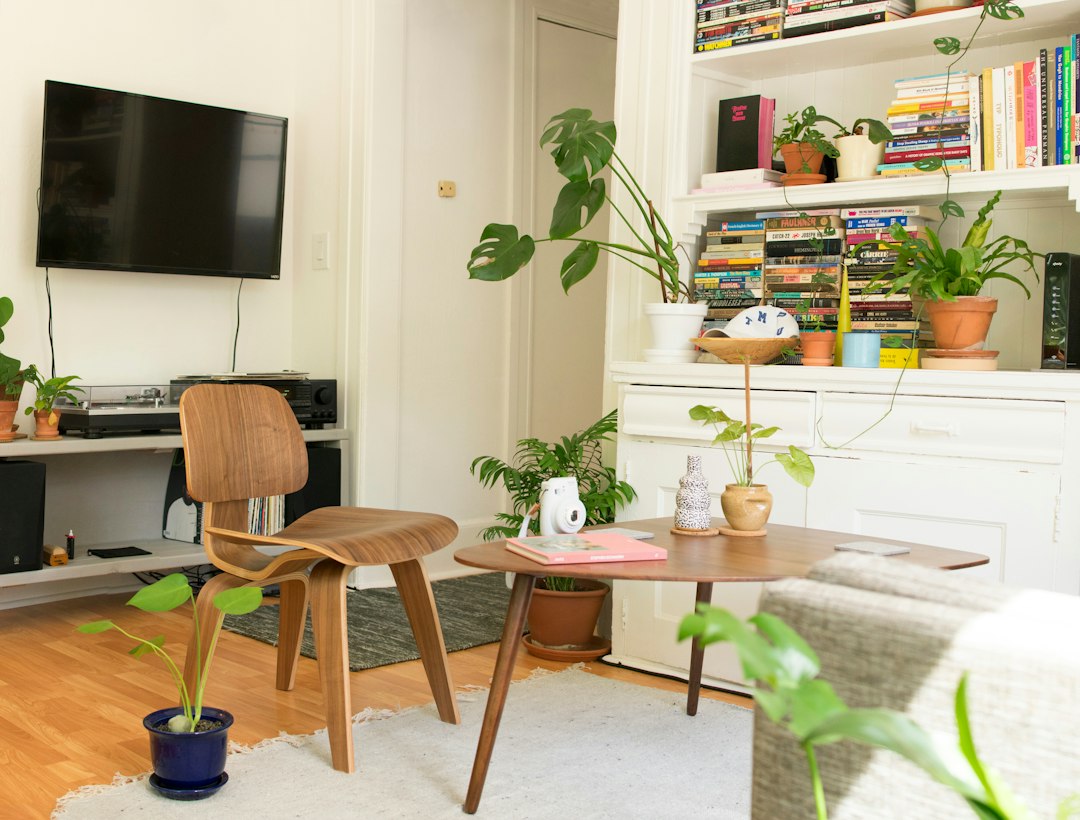 Organized home with practical storage and calm living room